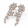 Image 1 : 9.25 ctw Marquise Diamond Designer Earrings 18K Rose Gold