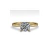 Image 1 : 1.01 ctw Cushion VS/SI Diamond Engagement Designer Ring 14K Yellow Gold