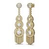 Image 2 : 6.09 ctw Diamond Earrings 18K Yellow Gold