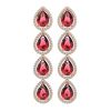 Image 1 : 10.48 ctw Tourmaline & Diamond Micro Pave Halo Earrings 10K Rose Gold