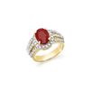 Image 1 : 4.70 ctw Ruby & Diamond Ring 14K Yellow Gold