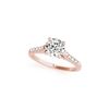 Image 2 : 1.02 ctw Certified VS/SI Diamond 2pc Wedding Set 14K Rose Gold