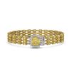 Image 1 : 25.15 ctw Citrine & Diamond Bracelet 14K Yellow Gold