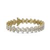 Image 1 : 18 ctw Oval and Marquise cut Diamond Bracelet 18K Yellow Gold