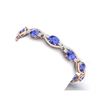 Image 2 : 20.5 ctw Tanzanite & VS Diamond Bracelet 18K Rose Gold
