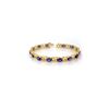 Image 1 : 12.05 ctw Tanzanite & Diamond Bracelet 10K Yellow Gold