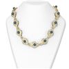 Image 1 : 30 ctw Diamond and Pearl Necklace 18K Yellow Gold