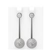 Image 1 : 3.67 ctw Diamond Earrings 18K White Gold
