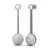 Image 2 : 3.67 ctw Diamond Earrings 18K White Gold