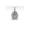 Image 2 : 1 ctw VS/SI Oval Diamond Solitaire Necklace 18K White Gold