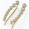 Image 1 : 1.8 ctw Diamond Designer Earrings 18K Yellow Gold