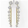 Image 2 : 1.8 ctw Diamond Designer Earrings 18K Yellow Gold
