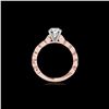 Image 2 : 1.5 ctw Certified Diamond Solitaire Ring 10K Rose Gold