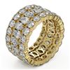 Image 2 : 11.18 ctw Pear Cut Diamond Eternity Ring 18K Yellow Gold