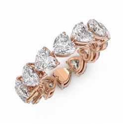 4.62 ctw Heart Diamond Designer Ring 18K Rose Gold