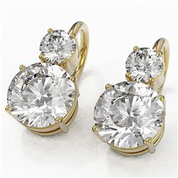 2.5 ctw Diamond Designer Earrings 18K Yellow Gold