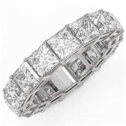 8.16 ctw Princess Cut Diamond Eternity Ring 18K White Gold