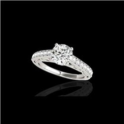 1.65 ctw Certified Diamond Solitaire Ring 10K White Gold