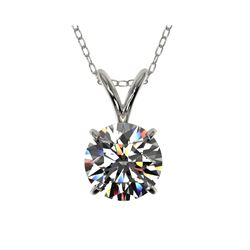 1.01 ctw Certified Quality Diamond Necklace 10K White Gold