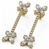 Image 1 : 5.22 ctw Oval Diamond Designer Earrings 18K Yellow Gold