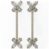 Image 2 : 5.22 ctw Oval Diamond Designer Earrings 18K Yellow Gold