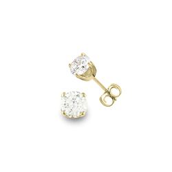 0.90 ctw Certified VS/SI Diamond Stud Earrings 14K Yellow Gold