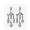 Image 1 : 4 ctw Diamond Earrings 18K White Gold
