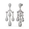 Image 2 : 4 ctw Diamond Earrings 18K White Gold