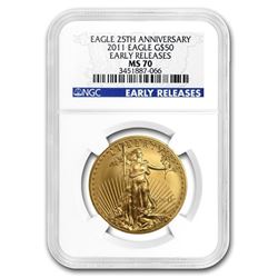 1 oz Gold American Eagle MS-70 NGC (Random Year)