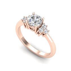 1 ctw VS/SI Diamond Ring 18K Rose Gold