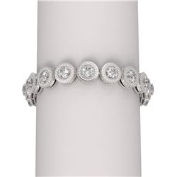16.91 ctw Diamond Bracelet 18K White Gold