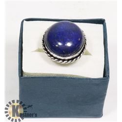 #25-BLUE LAPIS LAZULI GEMSTONE  RING/SIZE 8.5