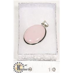 #18-PINK ROSE QUARTZ PENDANT  GEMSTONE