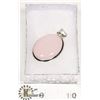 Image 1 : #18-PINK ROSE QUARTZ PENDANT  GEMSTONE