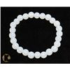 Image 1 : #145- MOONSTONE BEAD BRACELET/ 8mm/ 7.5"