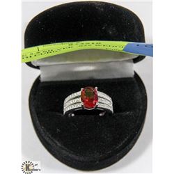 SIZE 5.5 SILVER .925 WEDDING BAND WITH CUBIC