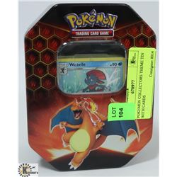 POKEMON COLLECTORS THEME TIN WITH CARDS