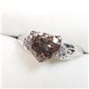 Image 3 : 7) 10K WHITE GOLD DIAMOND RING,