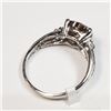 Image 4 : 7) 10K WHITE GOLD DIAMOND RING,