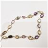 Image 2 : 57) 14K YELLOW GOLD SAPPHIRE BRACELET,