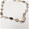 Image 3 : 57) 14K YELLOW GOLD SAPPHIRE BRACELET,