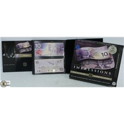 MATCHING SERIAL NUMBERS CANADA $10 DOLLAR NOTES