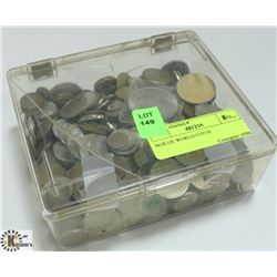 BOX OF WORLD COINS