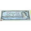 Image 1 : 1954 $5 CANADIAN BILL SERIAL #HX1766746