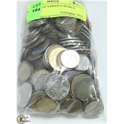 BULK BAG OF VARIOUS WORLD COINS