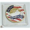 Image 1 : USA NAVY CHALLENGE COIN 1955-1993 CV-59 BOAT