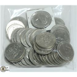 $21 FACE VALUE CANADA 50 CENTS COINS