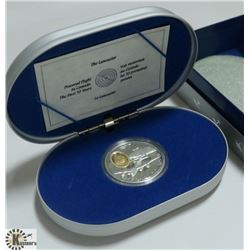 1990 SILVER LANCASTER BOMBER WWII CANADA $20 MINT