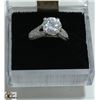 Image 1 : STERLING SILVER CZ RING SIZE 9