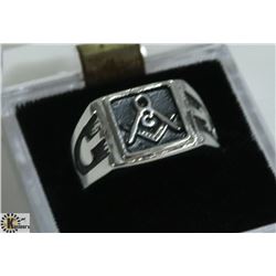 MASONIC SYMBOL RING SIZE 13